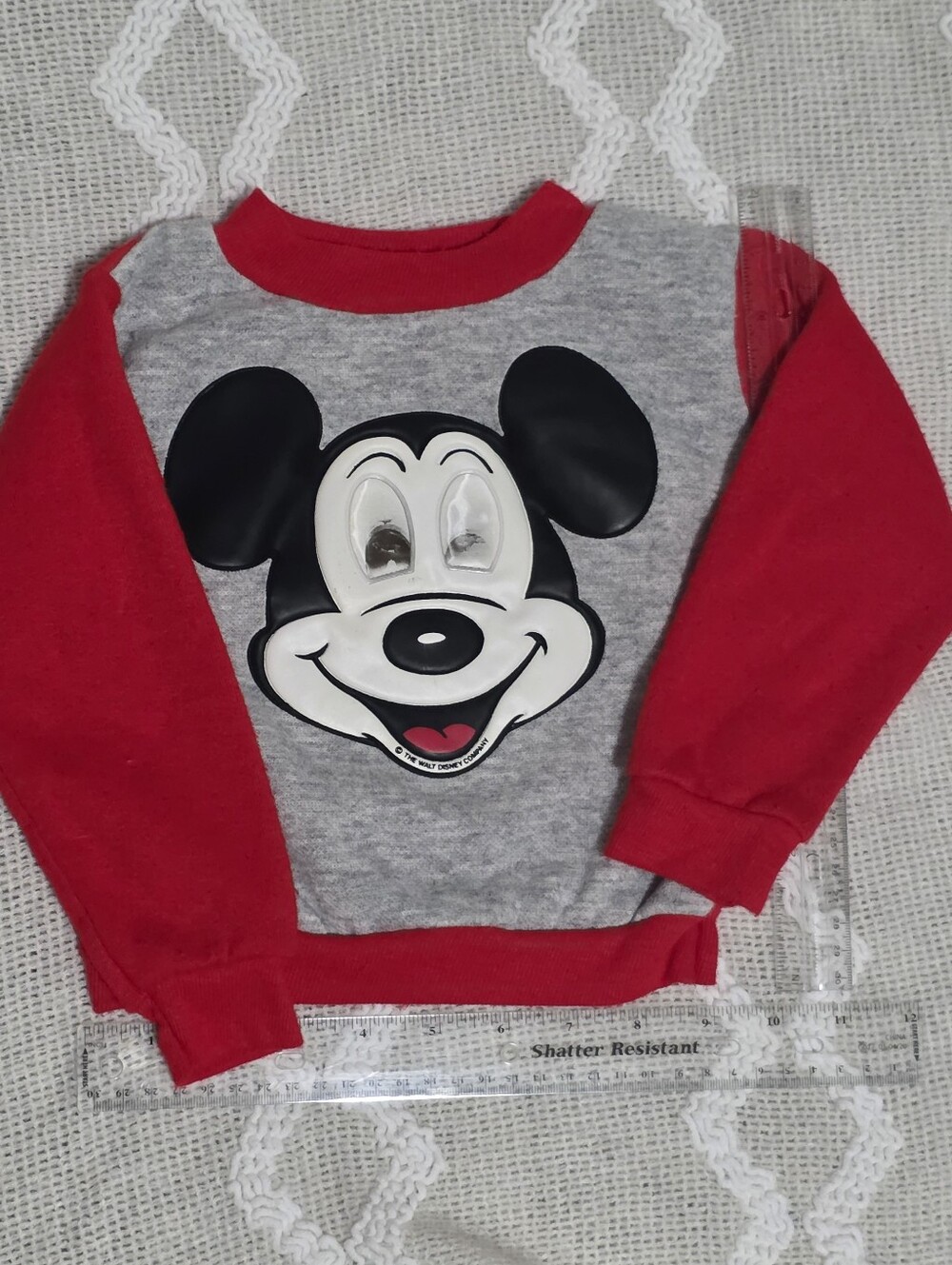 Rare Vintage Walt Disney Company Mickey Mouse Moving Eyes Pullover Sweatshirt